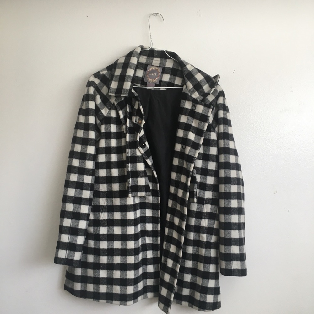 Fall/ Winter XXI Gingham Peacoat - Picture 2 of 5